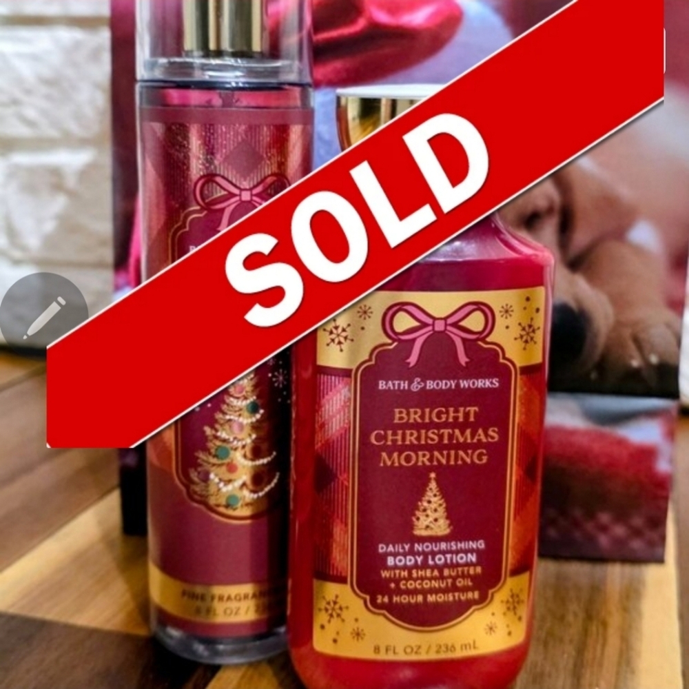 NWT_Bath & Body Works Bright Christmas Morning Body Lotion & Fragrance Mist